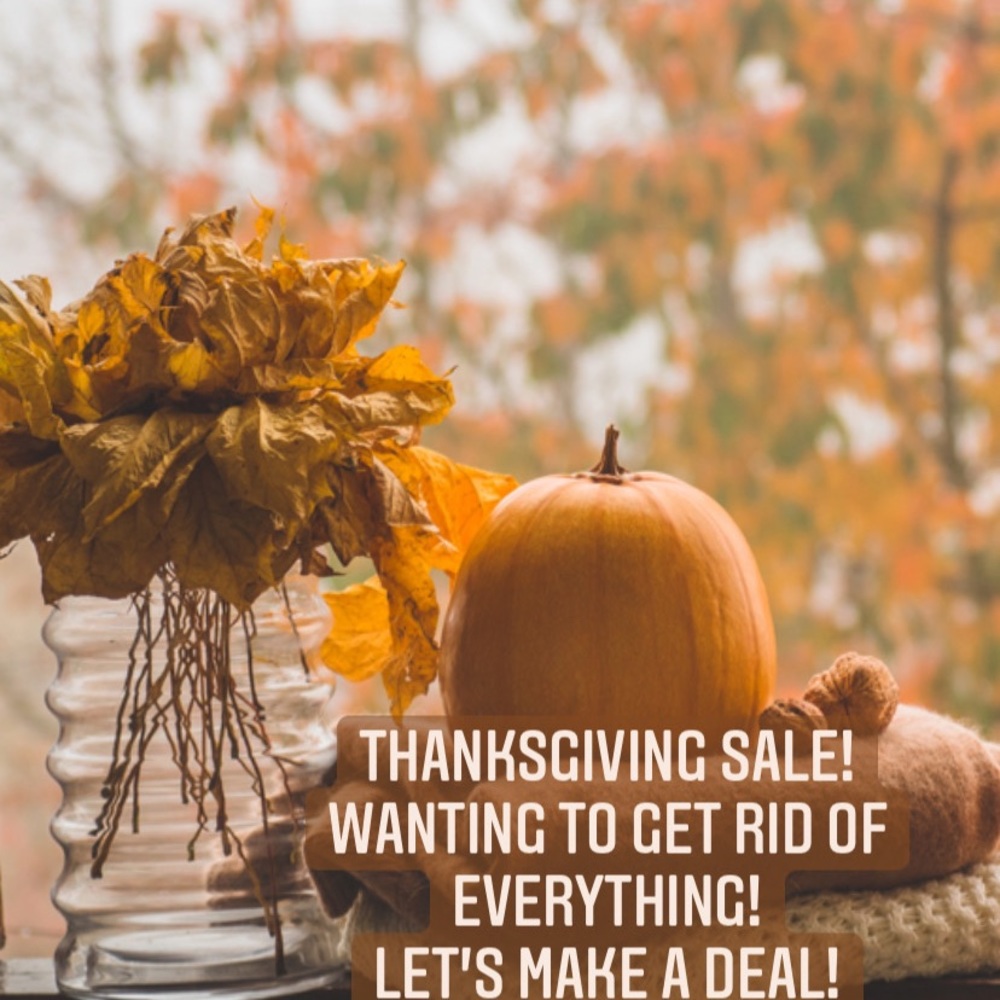 Thanksgiving Sale!!